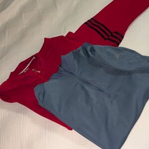 TWO Adidas Climate Golf Pullovers